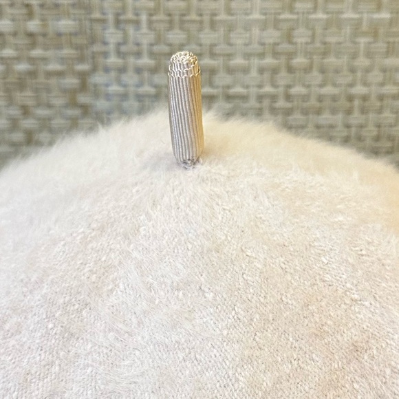 VTG 1990's Kangol Beige Angora & Wool Beret United Kingdom - Picture 7 of 11